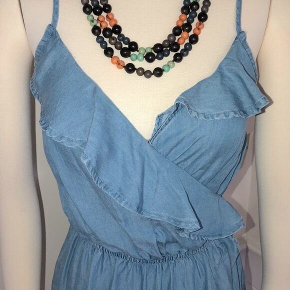 Arizona Light Wash Jean Romper- XS - Picture 2 of 12